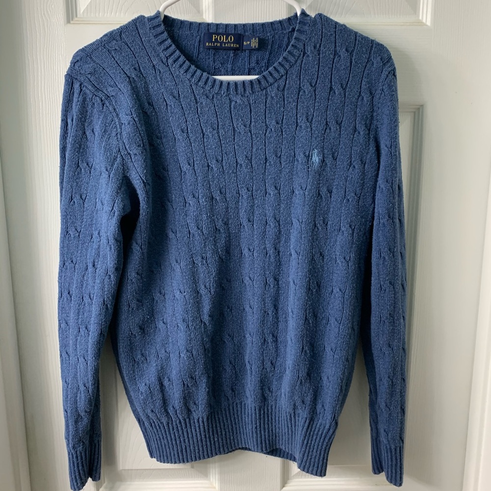 Polo Cable-Knit Sweater